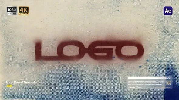 AE模板-垃圾摇滚LOGO标志动画展示片头模板VH-62443094