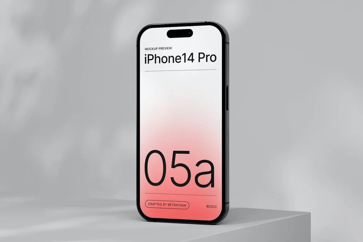 苹果iPhone14 Pro系列PS样机套装-包含16种独立样机模型
