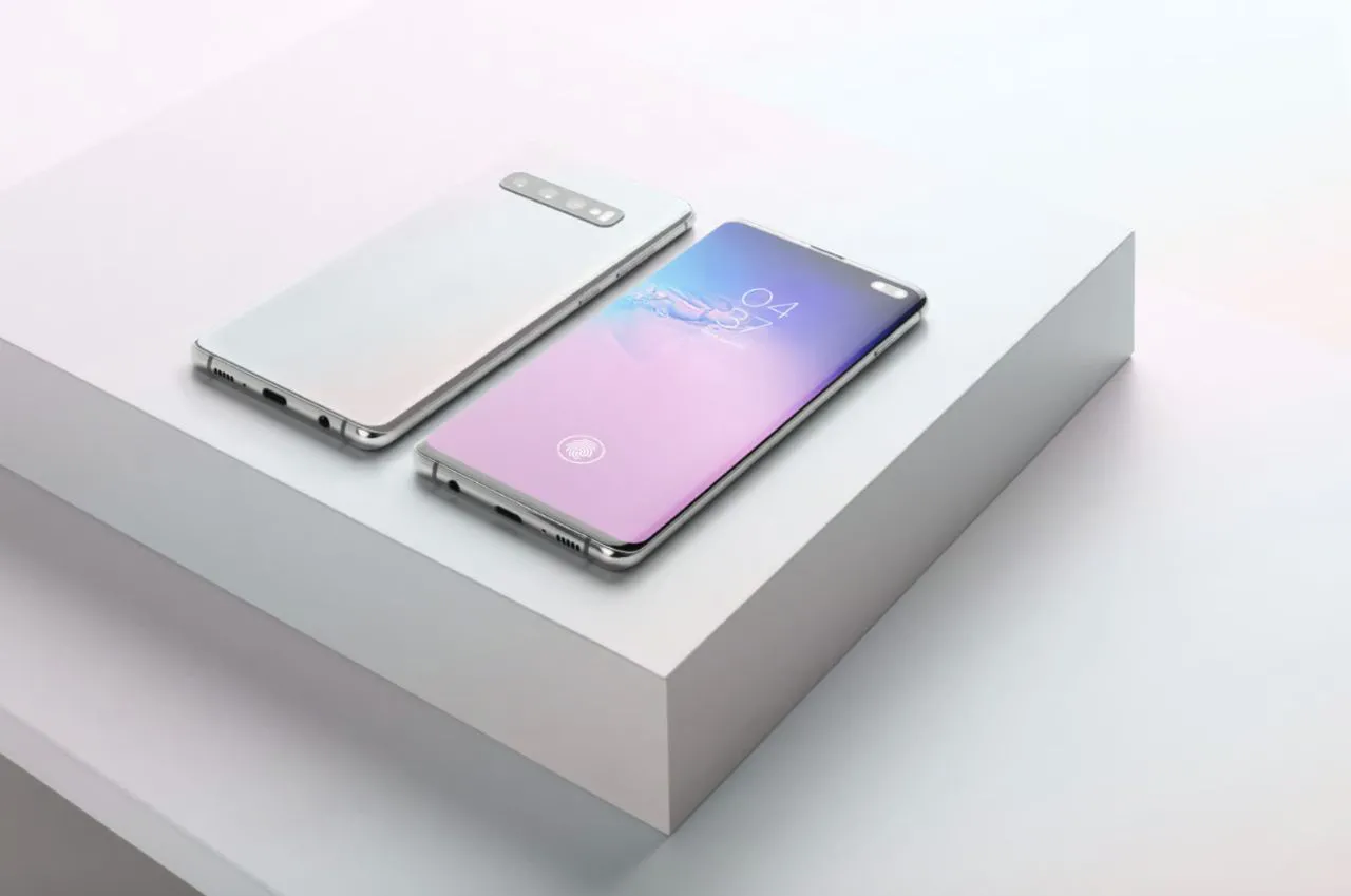 11种安卓智能手机样机模型场景Galaxy S10+智能手机型号样机