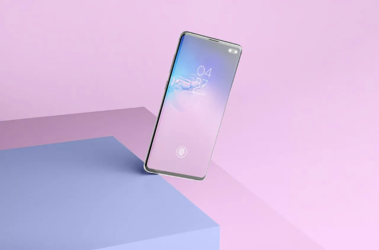 11种安卓智能手机样机模型场景Galaxy S10+智能手机型号样机