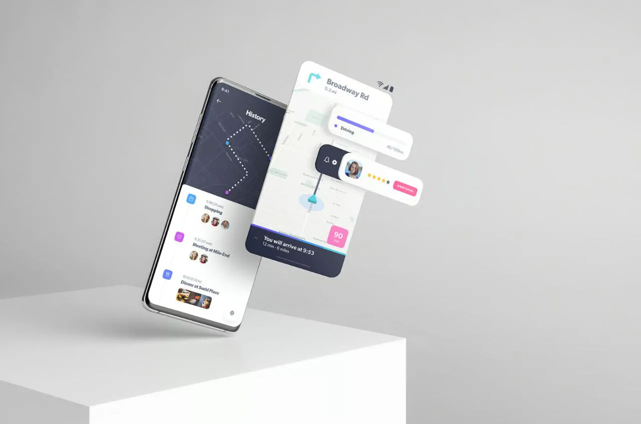11种安卓智能手机样机模型场景Galaxy S10+智能手机型号样机