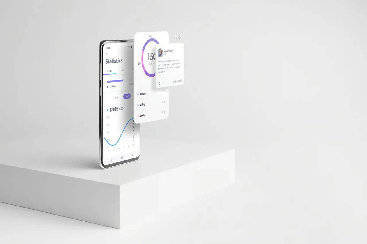 11种安卓智能手机样机模型场景Galaxy S10+智能手机型号样机
