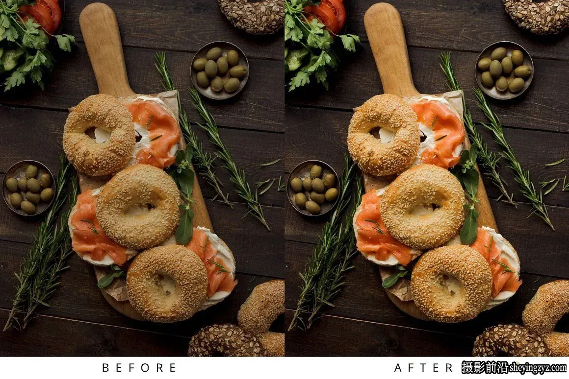 10种美食摄影清新胶片后期调色Lightroom预设 Food Lightroom Presets