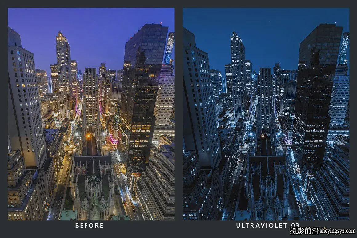 长曝光延时摄影城市夜景调色LR预设+LUT预设 Fluorescence Presets+LUTs