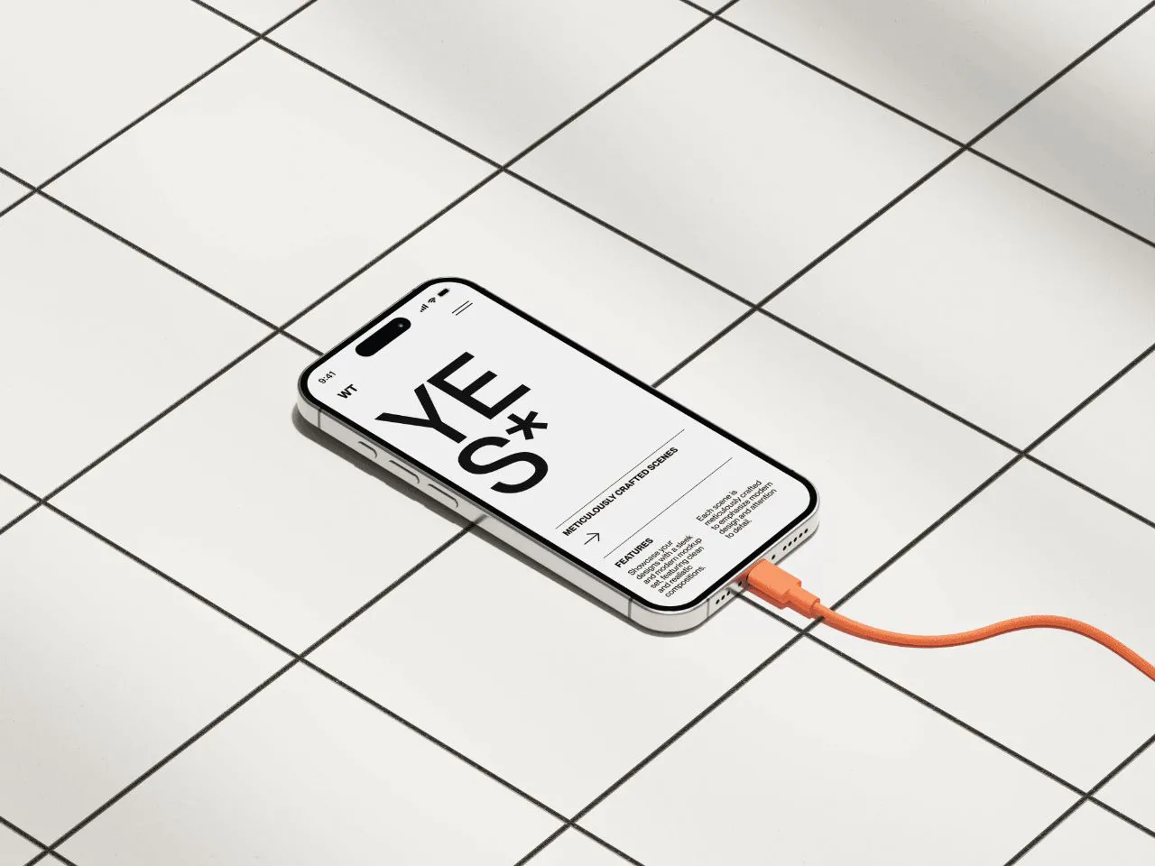 15种不同的真实场景iPhone16极简手机PS样机模型合集