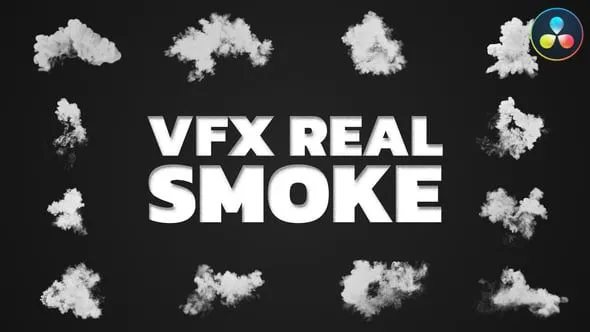 达芬奇模板 -真实烟雾视觉特效叠加视频素材VH-47744262