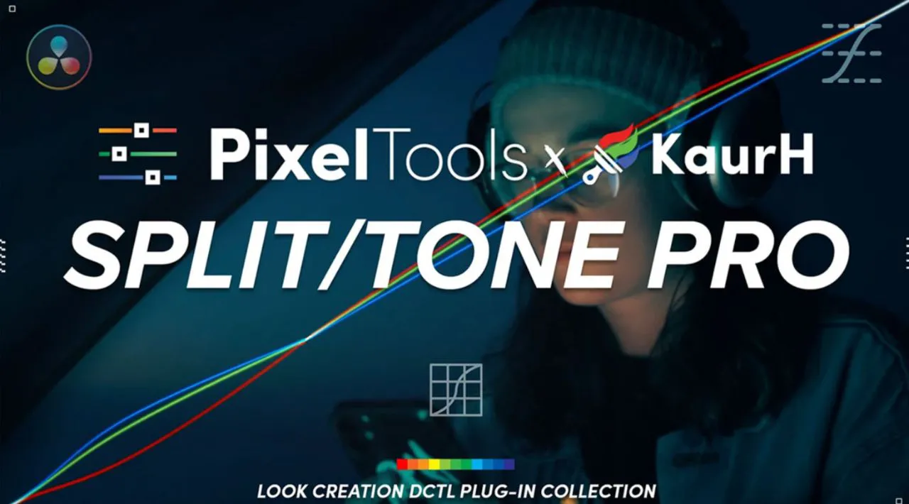 达芬奇插件-电影感色调分离滑块插 PixelTools - Split/Tone™ DCTL