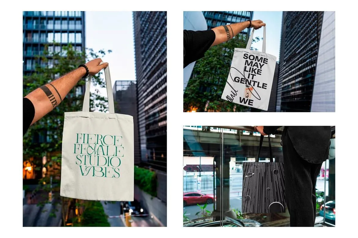 19种城市帆布手提袋样机模型合集 Tote Bag Urban Mockups