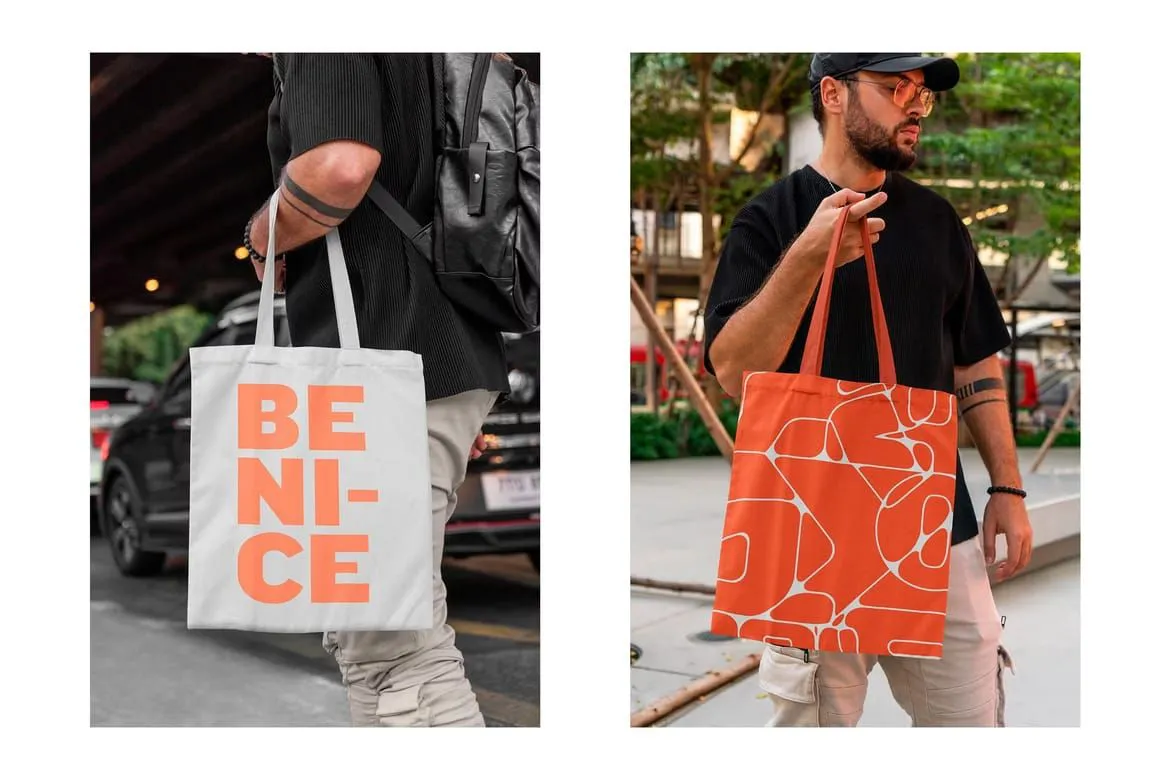 19种城市帆布手提袋样机模型合集 Tote Bag Urban Mockups