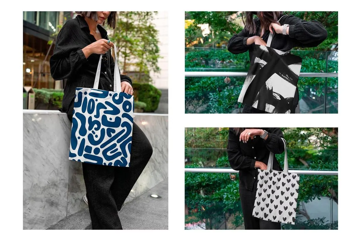 19种城市帆布手提袋样机模型合集 Tote Bag Urban Mockups