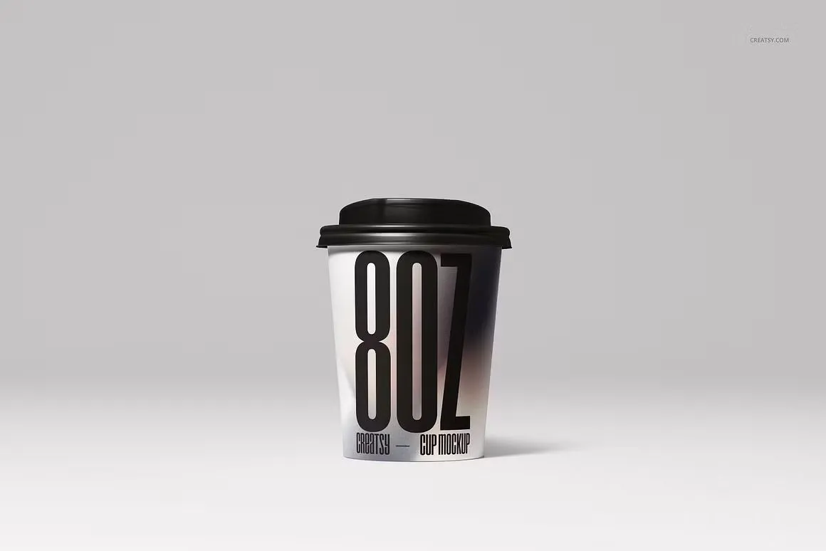 6种型号咖啡纸杯模型套装 Paper Cups Mockup Set