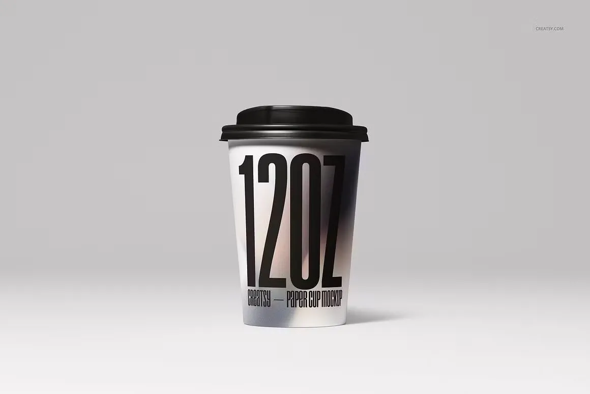 6种型号咖啡纸杯模型套装 Paper Cups Mockup Set