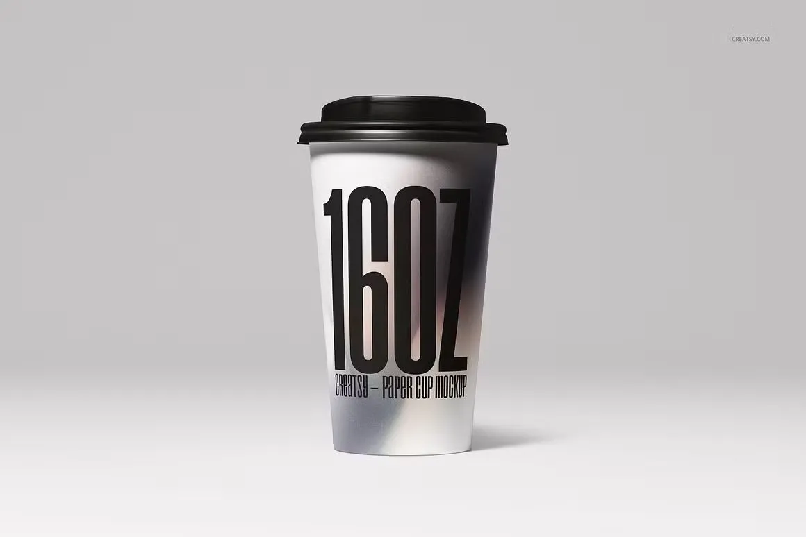 6种型号咖啡纸杯模型套装 Paper Cups Mockup Set