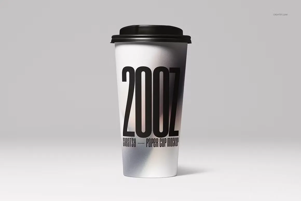6种型号咖啡纸杯模型套装 Paper Cups Mockup Set
