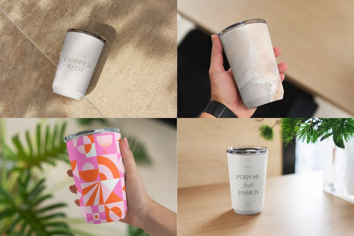 22种水杯样机模型合集 Tumbler MockUps Pack