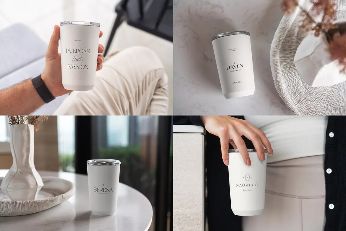 22种水杯样机模型合集 Tumbler MockUps Pack
