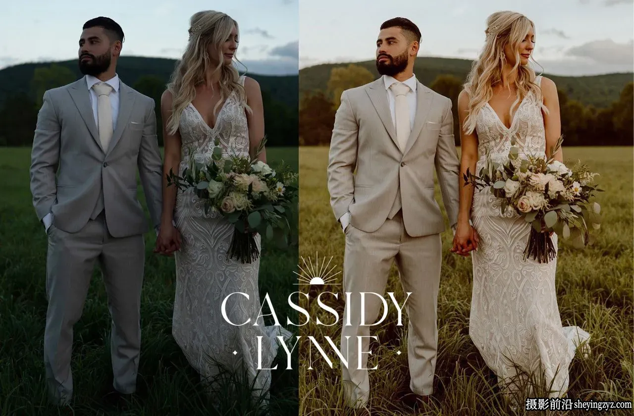 温暖金色奶油质地完美婚礼LR预设 Cassidy Lynne Honey Boba Preset