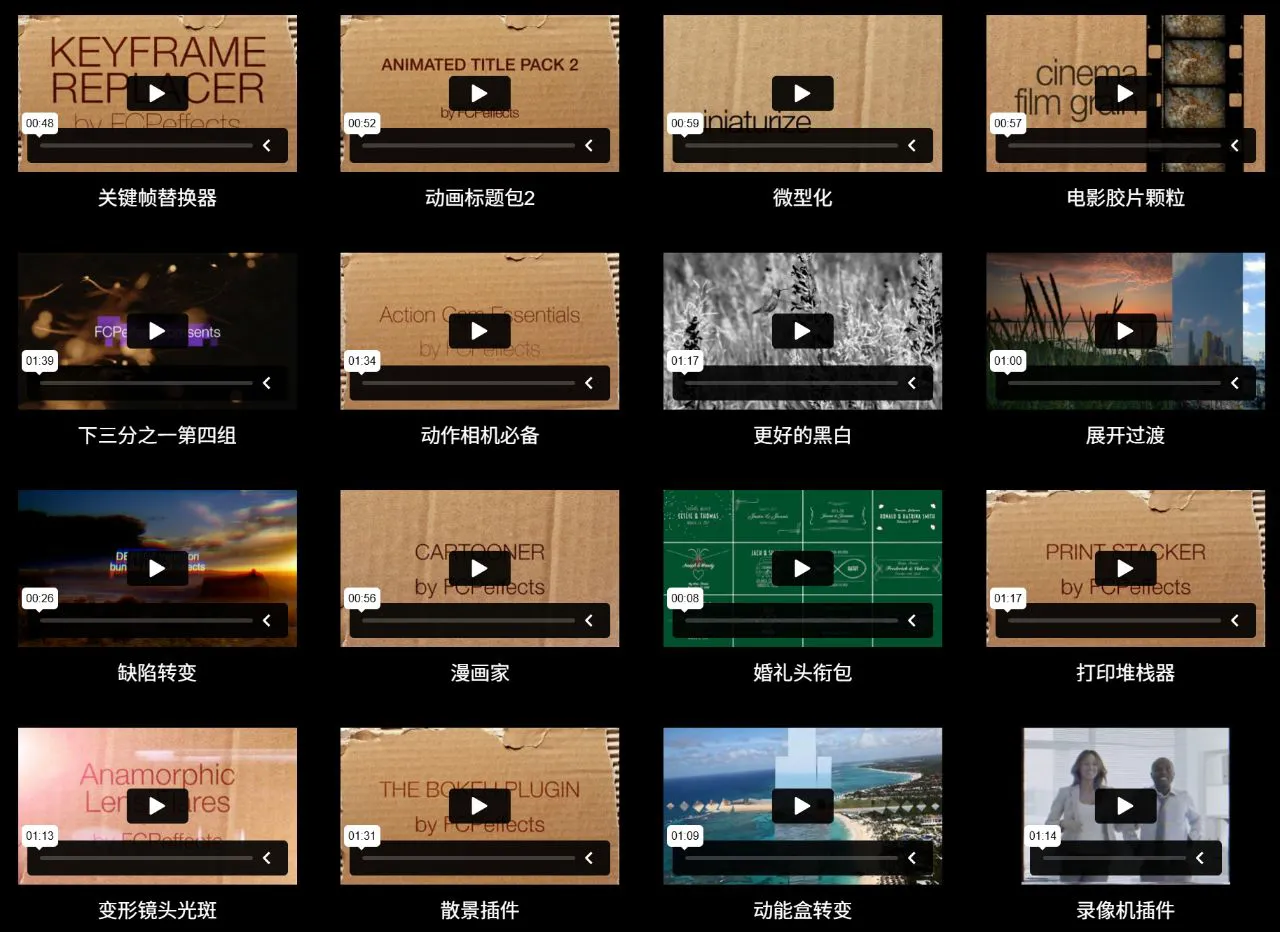 FCPXEffect - 80套FCPX插件|1900+独特预设超级套装 The Mega Bundle