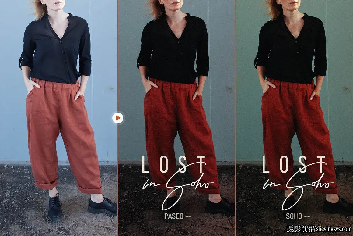 怀旧电影彩色胶片人像Lightroom预设 Lost in Soho Lightroom Presets
