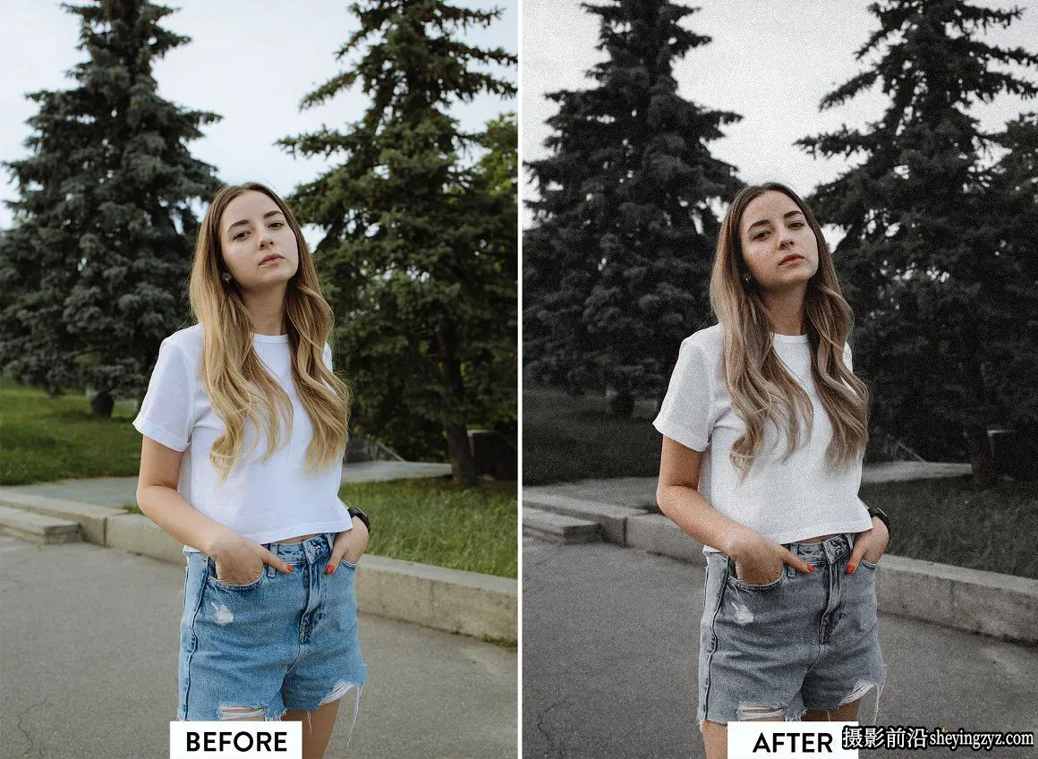 经典电影颗粒胶片人像Lightroom预设 FILM NOIR Pro Lightroom Preset