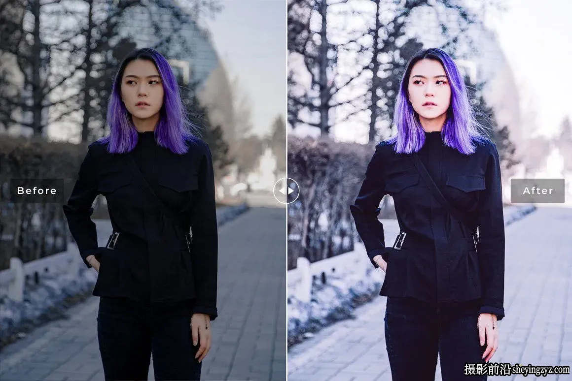 水洗淡紫色胶片免费人像Lightroom预设 Plum Pro Lightroom Presets