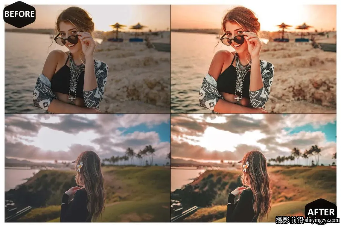 温暖魔幻金色逆光人像Lightroom预设 Golden Hour Lightroom Presets