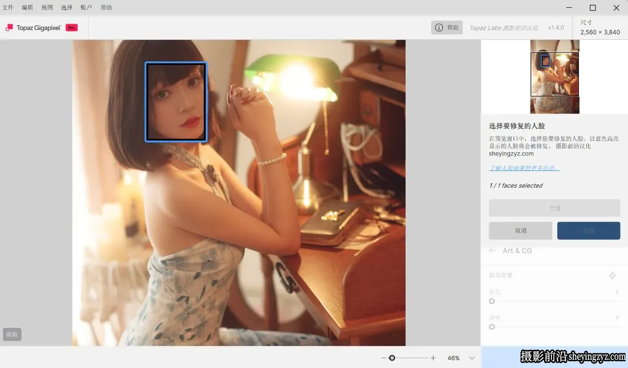 Topaz Gigapixel Pro v1.4.0中文正式版-AI图像无损放大插件
