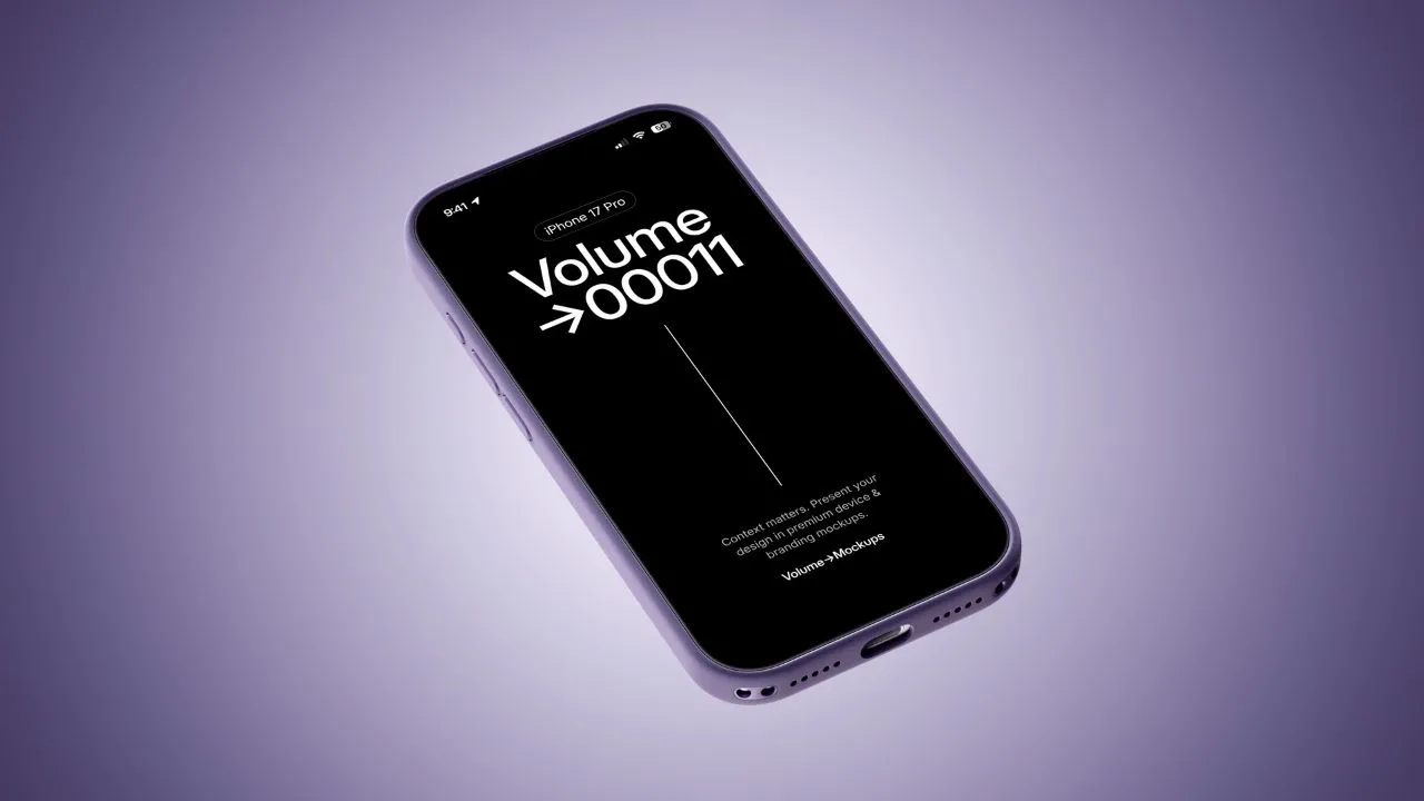 12款高品质超高分辨率8K iPhone 17 Pro 硅胶保护壳样机模型合集