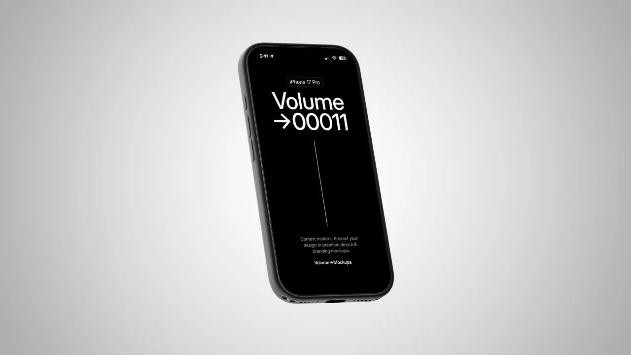 12款高品质超高分辨率8K iPhone 17 Pro 硅胶保护壳样机模型合集