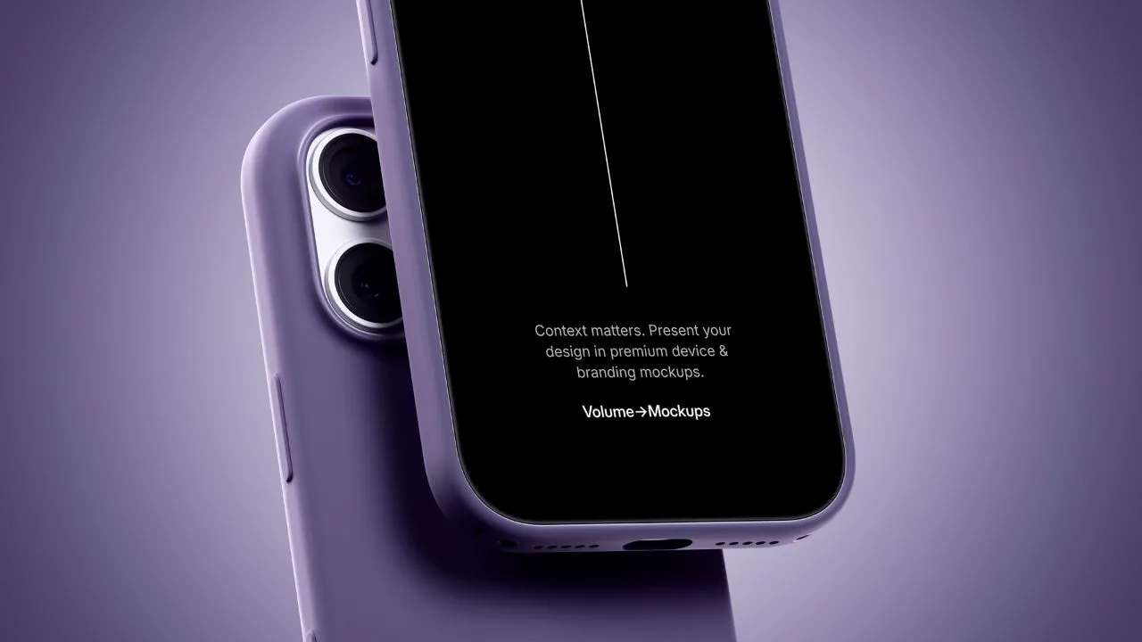12款高品质超高分辨率8K iPhone 17 Pro 硅胶保护壳样机模型合集