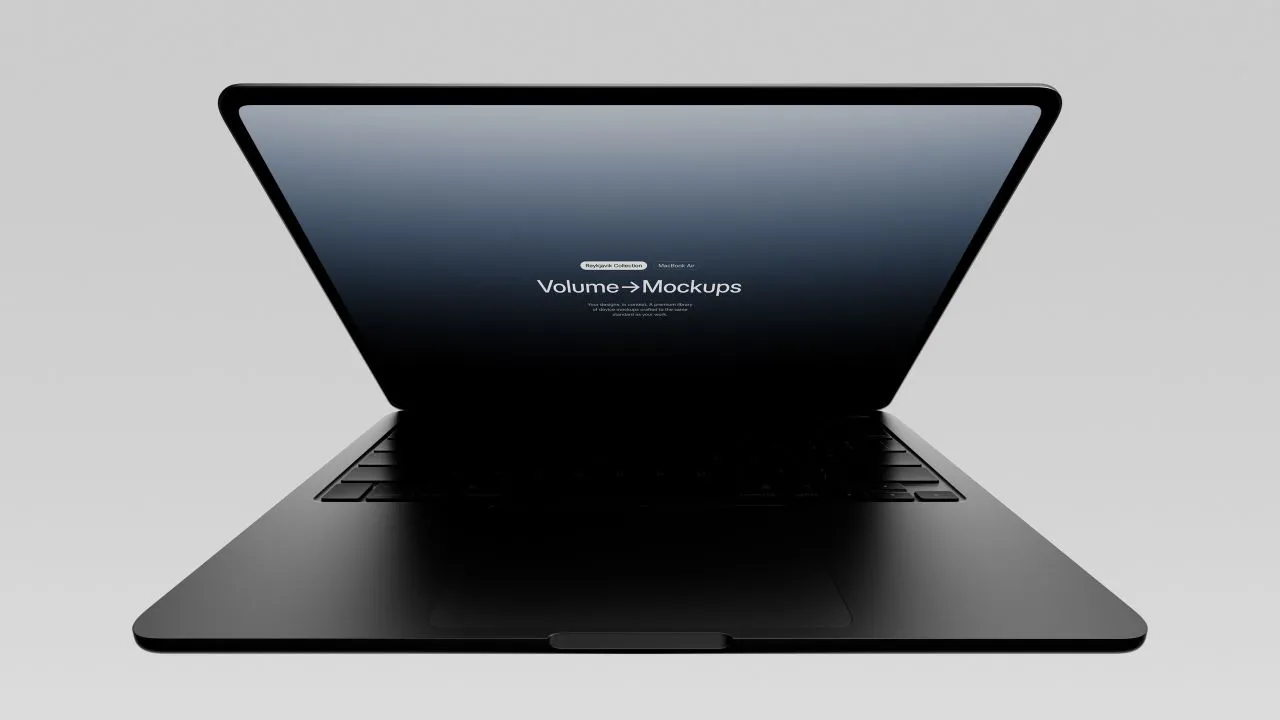 11个深沉情绪化MacBook Air系列的暗色版本样机模型合集