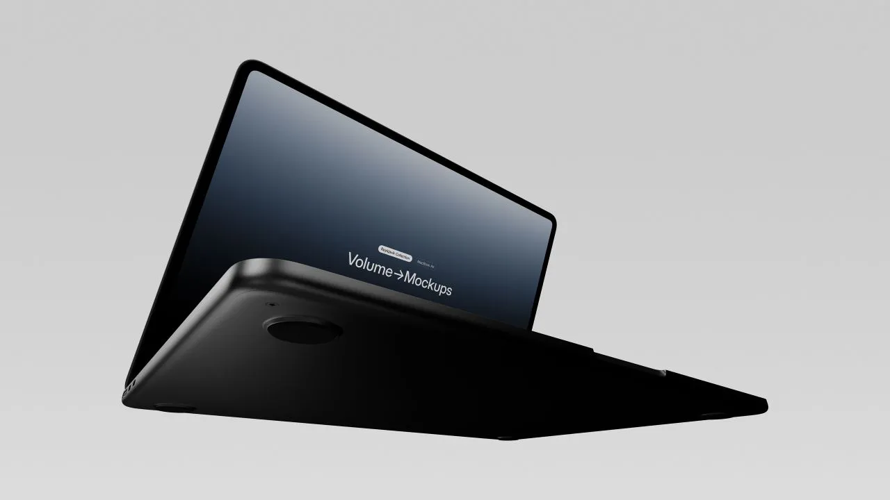 11个深沉情绪化MacBook Air系列的暗色版本样机模型合集