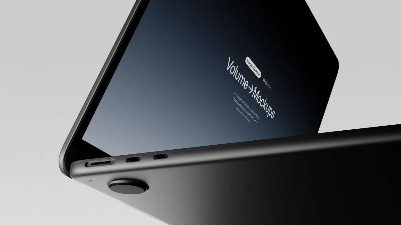 11个深沉情绪化MacBook Air系列的暗色版本样机模型合集
