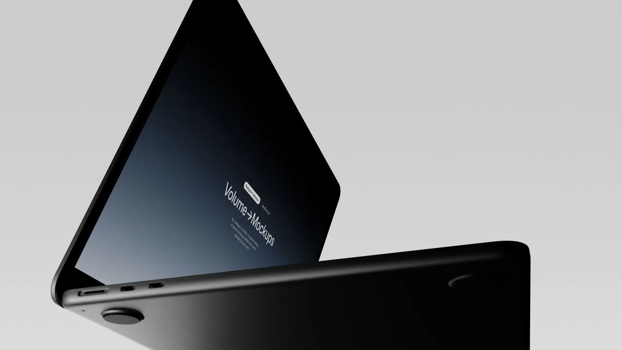 11个深沉情绪化MacBook Air系列的暗色版本样机模型合集
