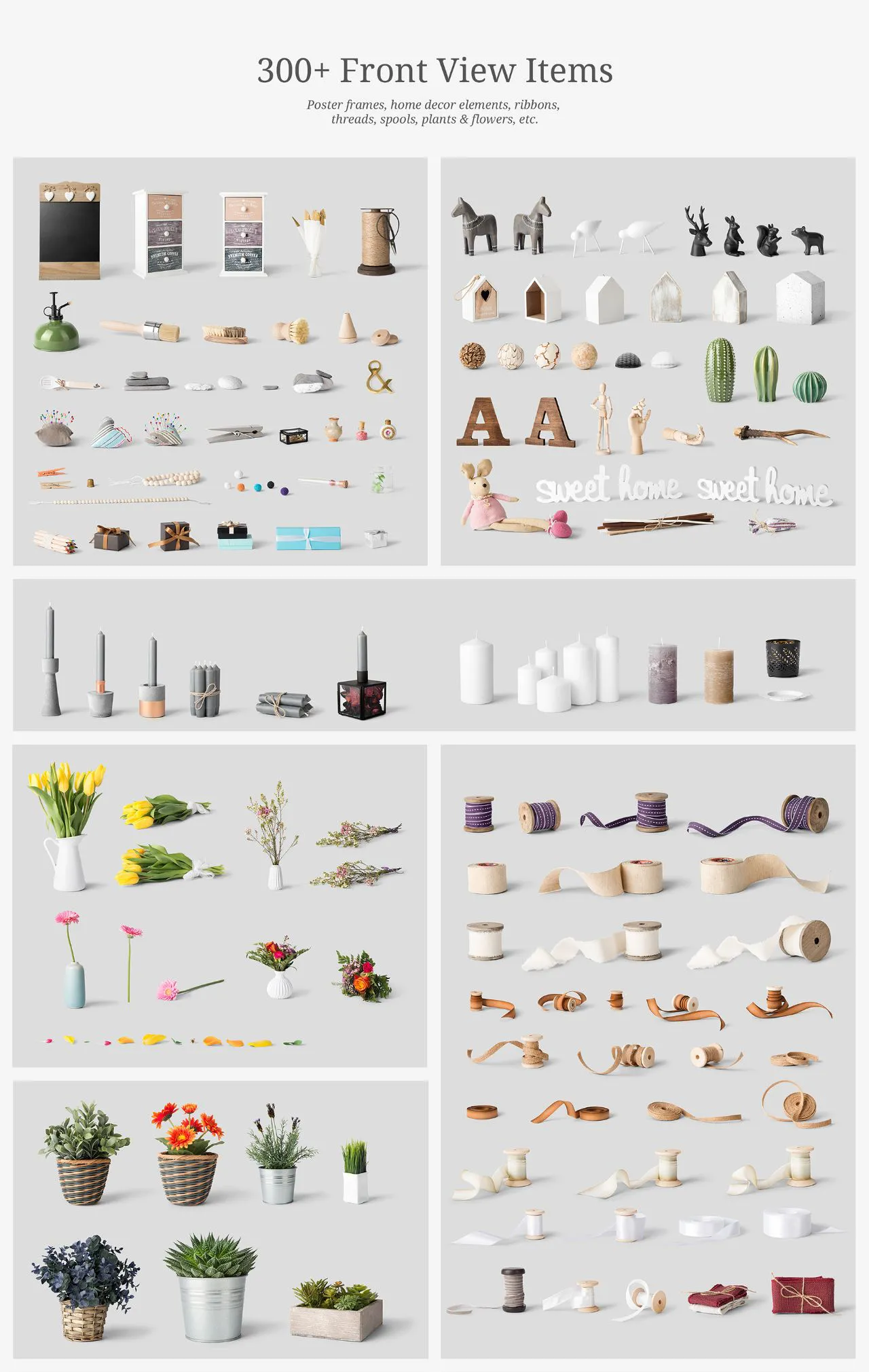 简易家居样机模型生成器-600多个物品+60个现成场景+20个背景纹理