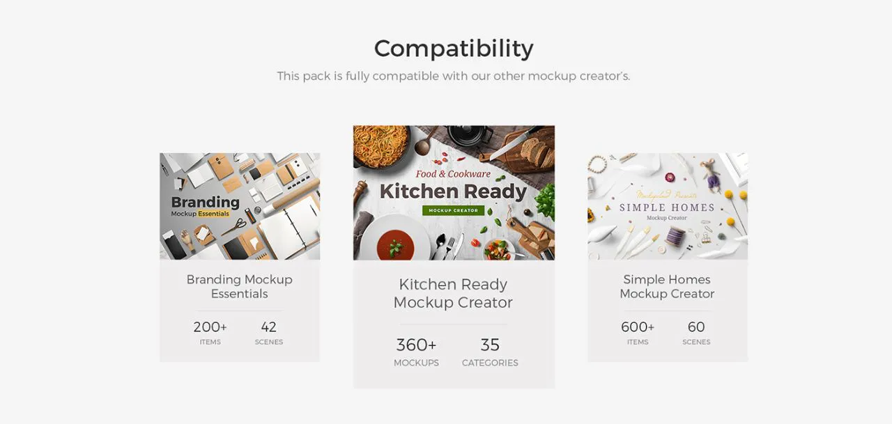 完整丰富的品牌项目包装样机模型-60个场景+600多种编辑对象