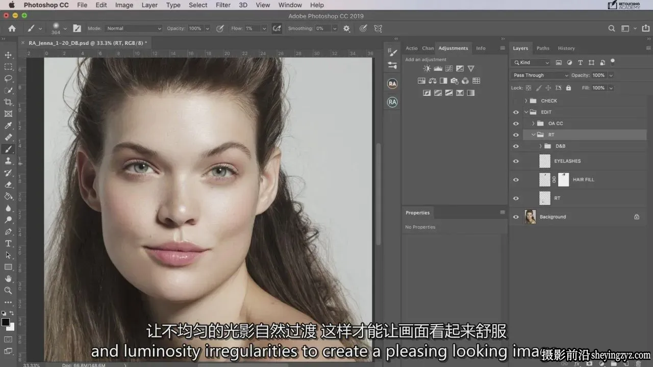 Retouching Academy-修图学院-专业美容修饰完整教程-独家精翻中英字幕
