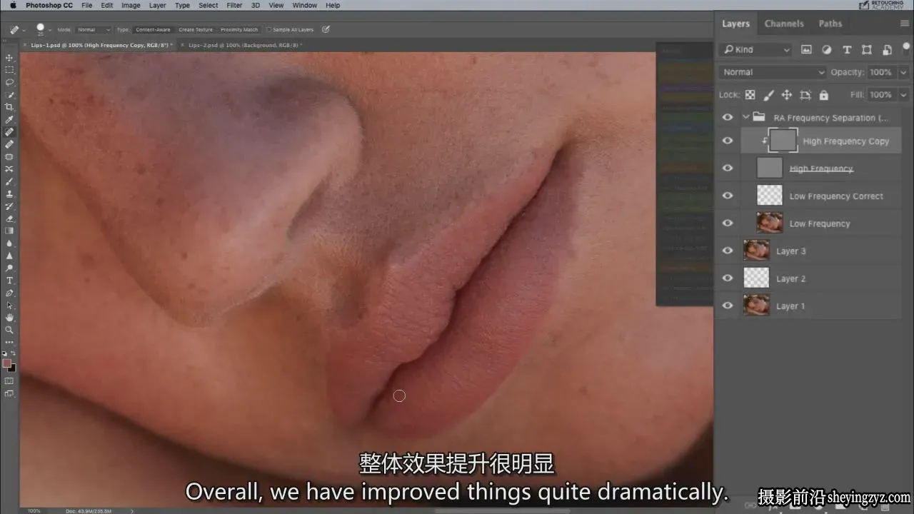 Retouching Academy-修图学院-专业质感皮肤修饰PS教程-独家精翻中英字幕