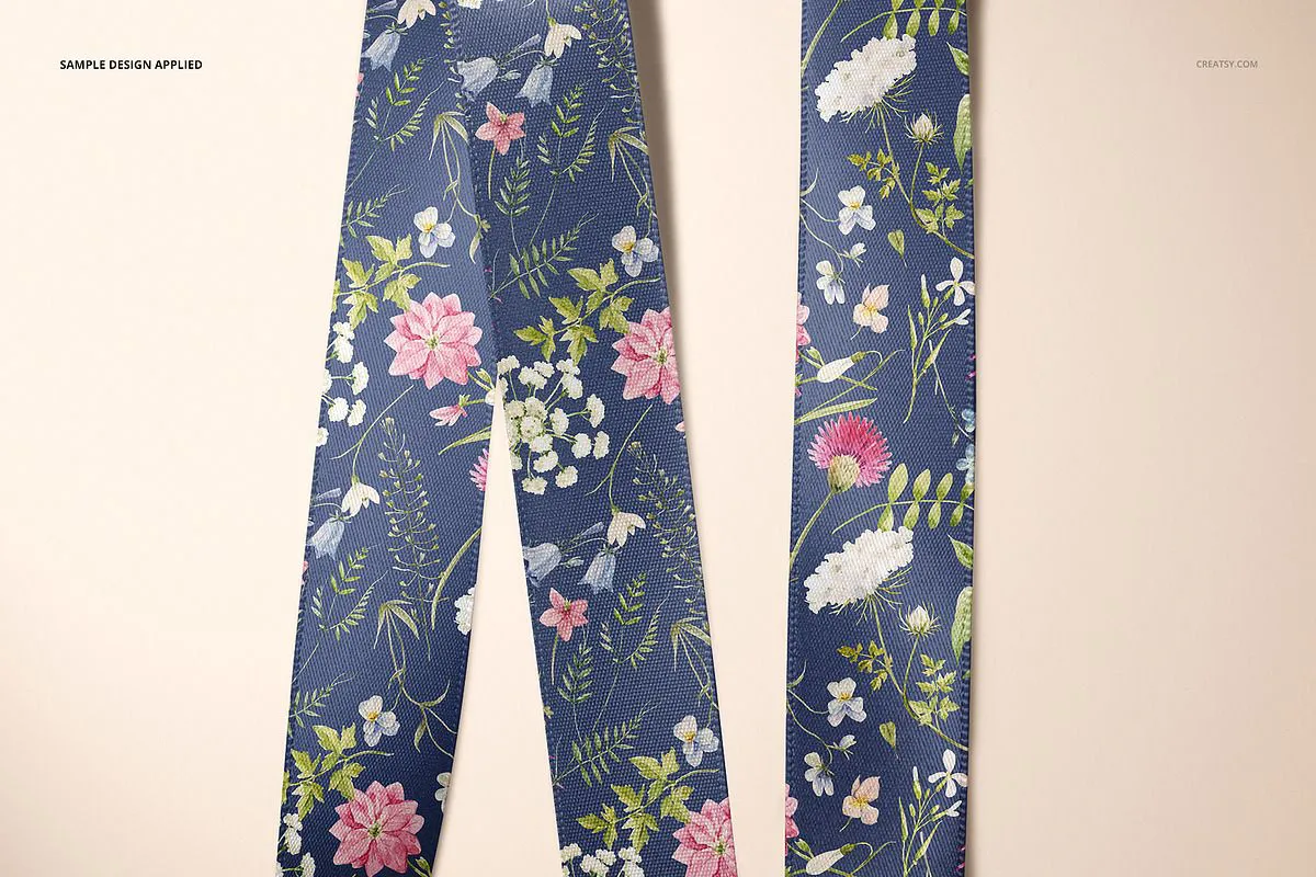 丝带扎带样机模型套装合集 Ribbon Mockup Set
