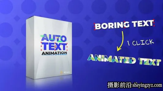 AE模板-文字标题字幕动画 AeJuice – Text Animation