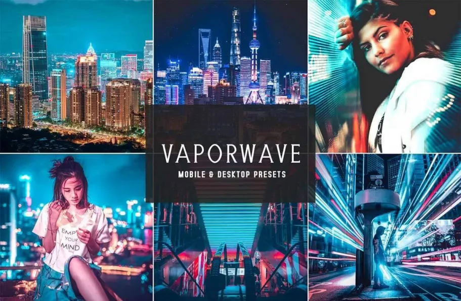 13种城市夜景人像摄影后期调色Lightroom预设手机lr预设