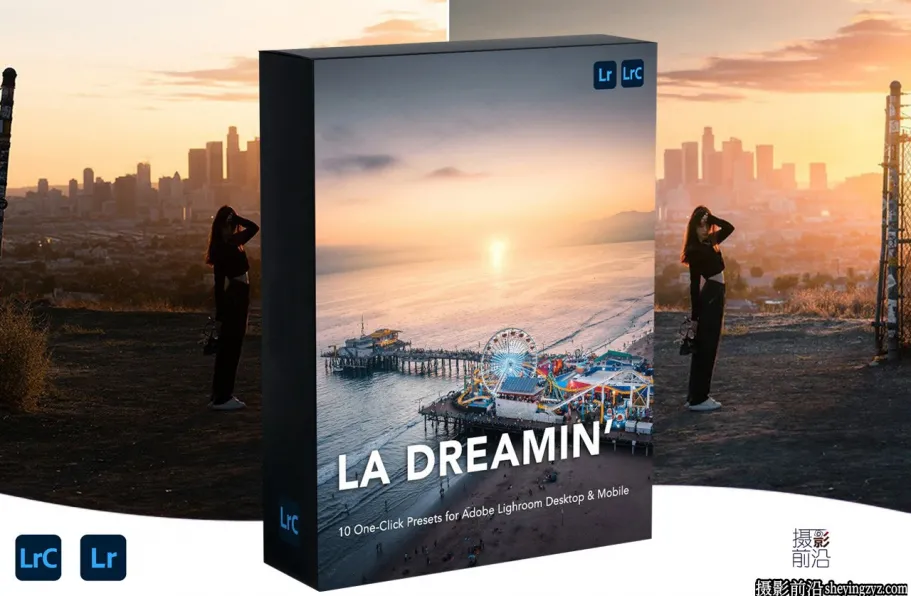 城市建筑旅拍电影风光LR预设及手机版lr预设 Urbexmode -LA Dreamin