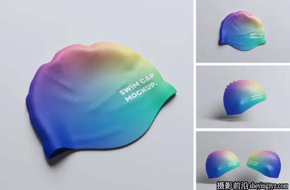 泳帽样机,产品样机,泳帽展示样机模型
