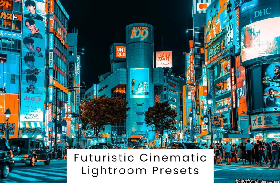 未来城市朋克风电影调色LR预设 Futuristic Cinematic Lightroom Presets