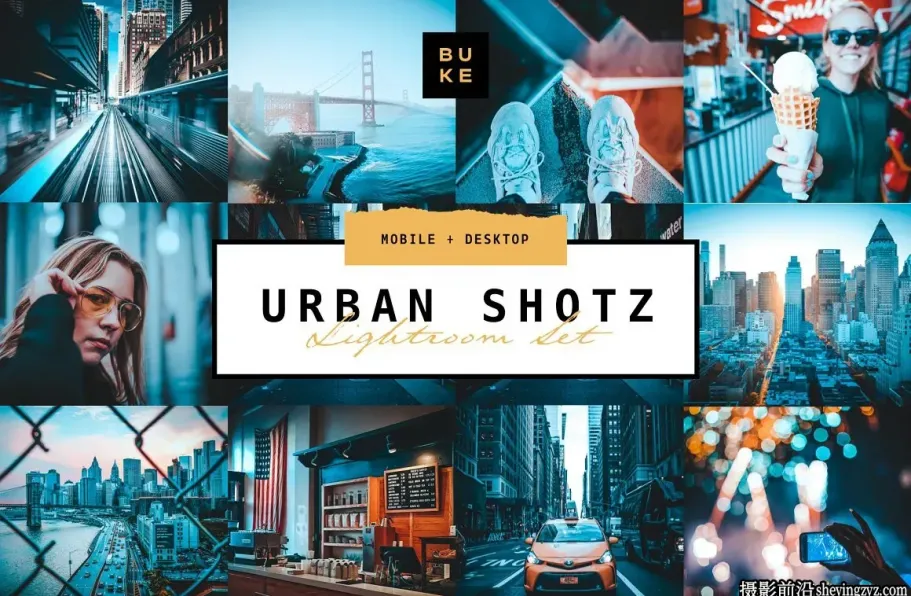 城市建筑蓝调风光调色LR预设 Urban Shotz Pro Lightroom Preset