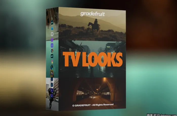 GradeFruit - 14种模拟电视风格调色LUT预设和LR预设 TV Looks LUTs