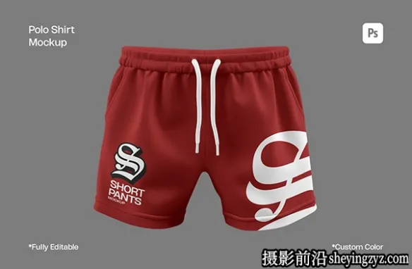 短裤样机,运动服饰样机模型