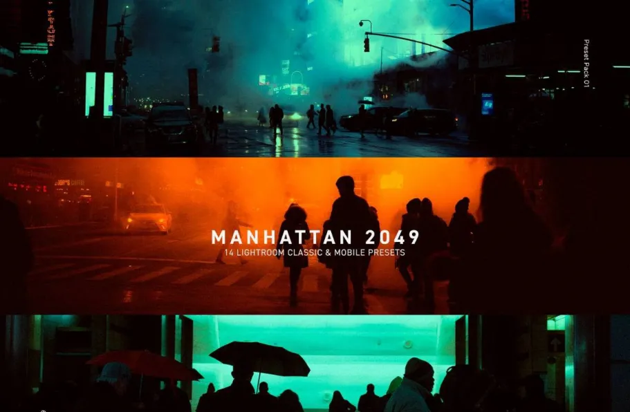 曼哈顿2049《银翼杀手》LR预设 Manhattan 2049 Lightroom Presets