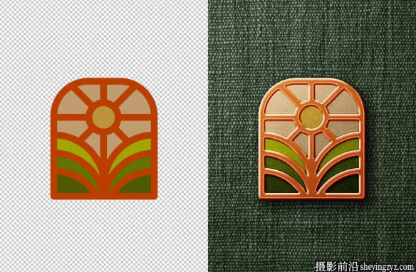 免费金属珐琅别针样机别针样机