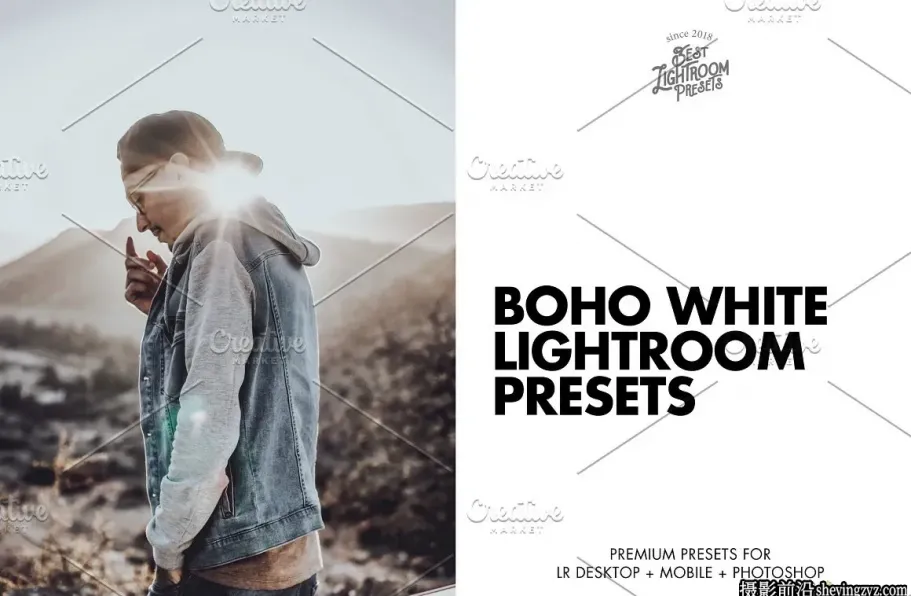波西米亚风格人像调色LR预设手机调色滤镜 Boho Lightroom Presets